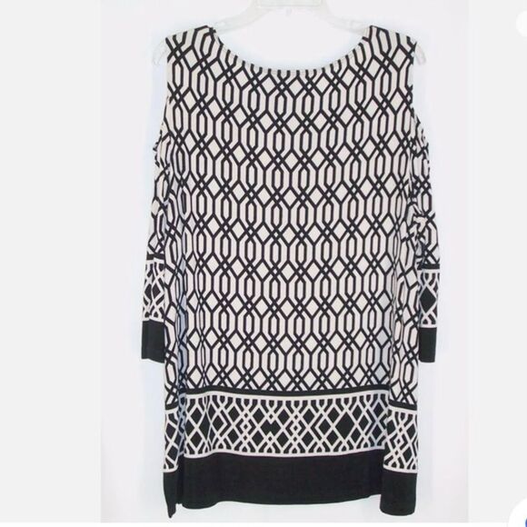 Chico's Travelers Cold-Shoulder Blouse- Large. B35 - Picture 2 of 7